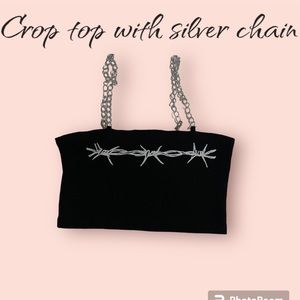 NEVER USED black top with chain